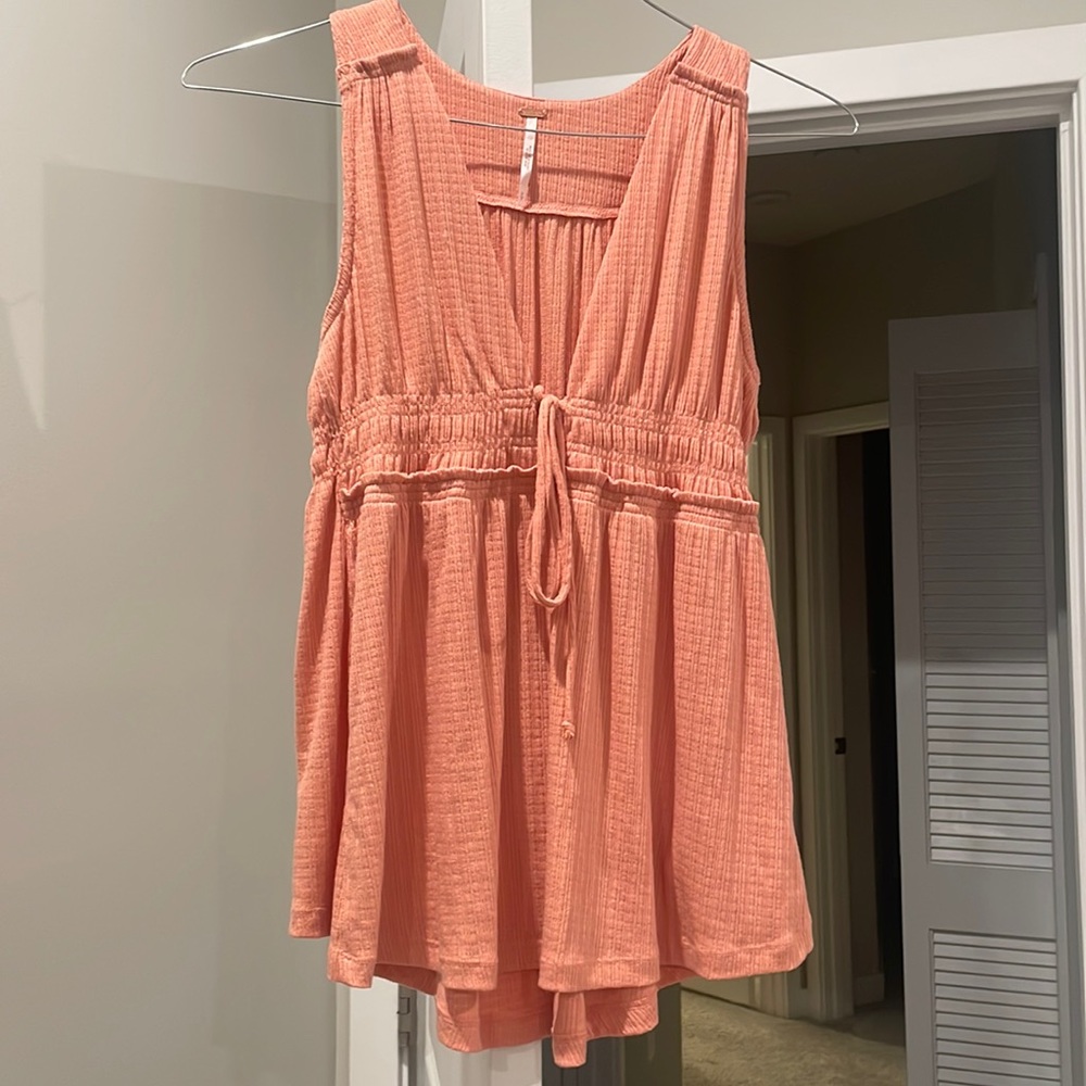 Free people pink sand tank top
